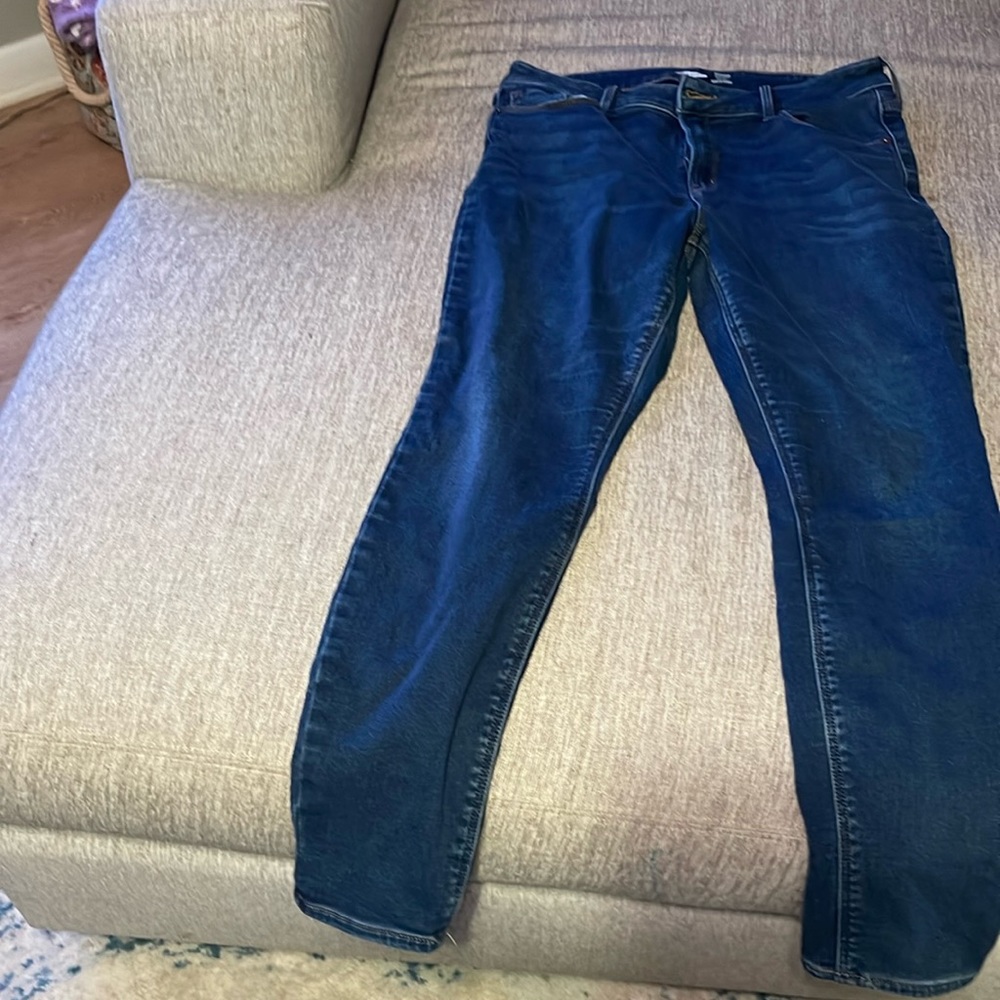 Old Navy Rock star super skinny high rise size 14 jeans
